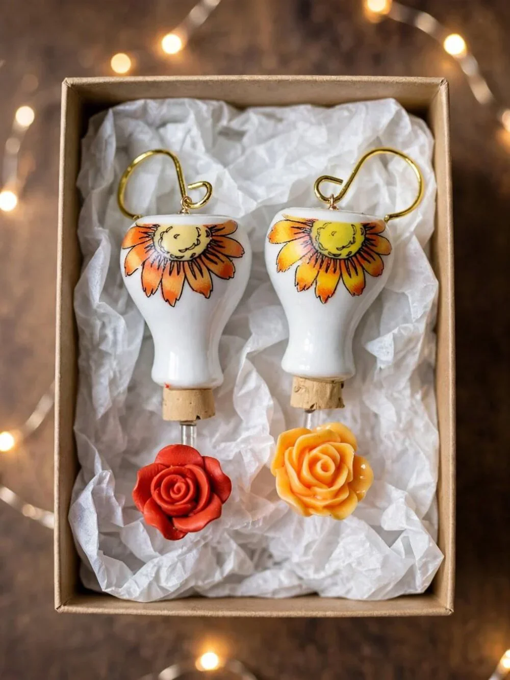 Mini Hummingbird Feeder ornaments (2)
